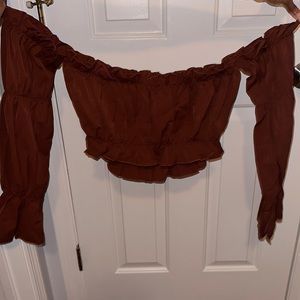 Shein off shoulder top and never worn.